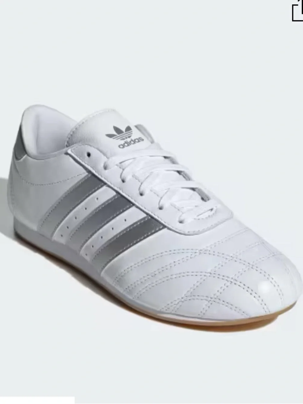 Women’s Adidas Originals Taekwondo Lace Shoes, White/Silver, Size 9
